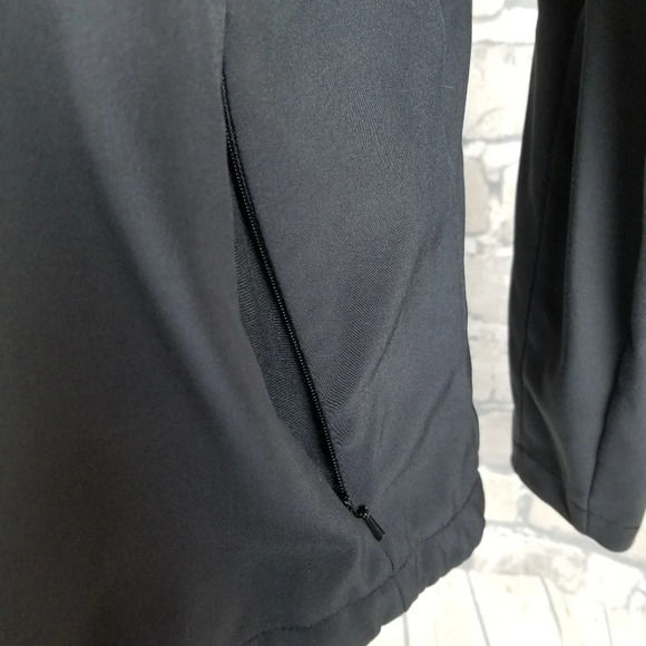 Columbia Black Titanium Soft Shell Jacket Full Zip  Mock Neck Size Medium - Picture 6 of 8